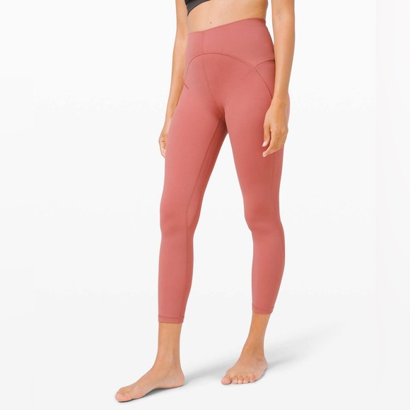Lululemon Unlimit High-Rise Tight 25" Brier Rose Yoga Leggings Workout Gym - Picture 3 of 13